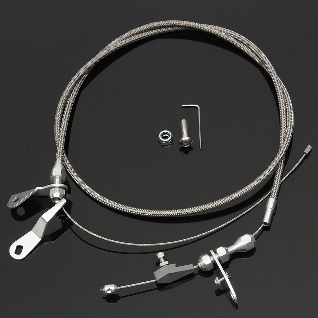 アクセルガススロットルケーブルステンレス編組デテントラインフ - Braided Line のレビューと価格